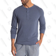 Save Khaki Heather Henley T-Shirt, $40